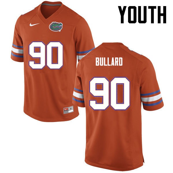Florida Gators Youth #90 Jonathan Bullard College Football Orange